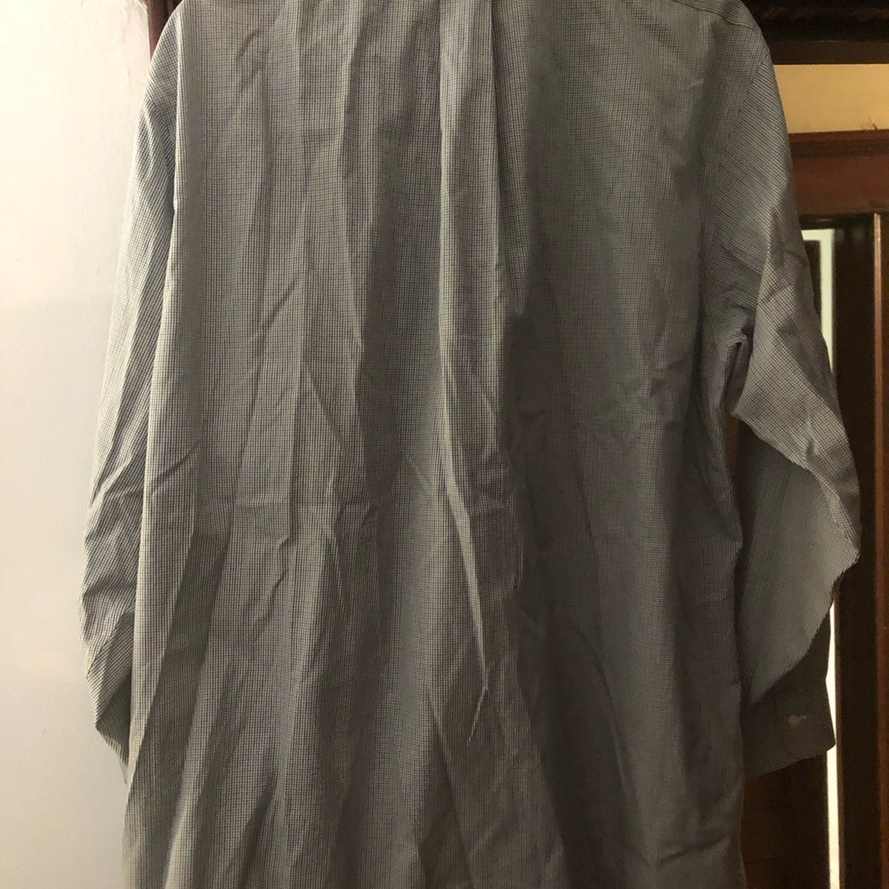 Brooks Brothers Light Blue Micro-Check Shirt Jacket